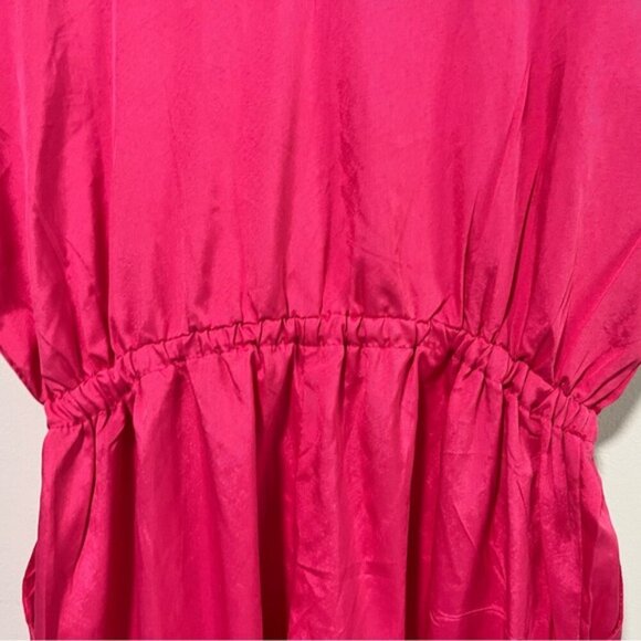 Hot Pink Spaghetti Strap Sleeveless Jumpsuit with Pockets – Size M - Picture 5 of 11